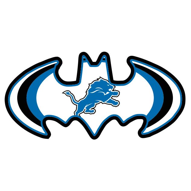 Detroit Lions Batman Logo fabric transfer